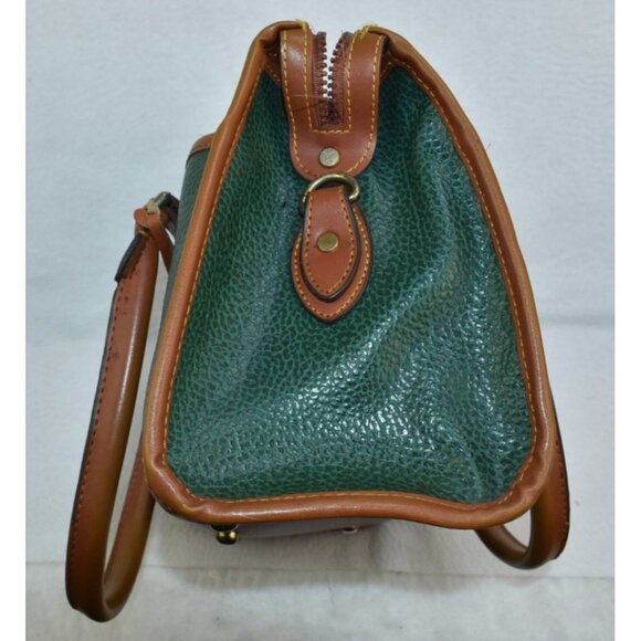 Dooney & Bourke VTG Classic Satchel Small Bag Purse Forest Green No Strap -Flaws - Picture 8 of 15